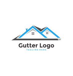 Gutter House Logo Design Template