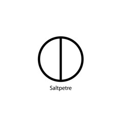 Saltpetre Or Saltpeter Element Alchemy Logo Icon