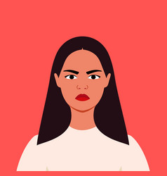 Young Woman Is Angry Human Emotions Symbolizes