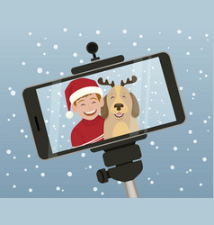 Christmas Portrait With A Smartphone