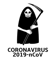 Coronavirus Epidemic Concept Grim Reaper Or Death