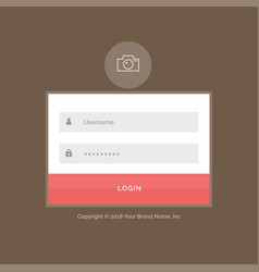 Stylish Login Form For Website And Mobile