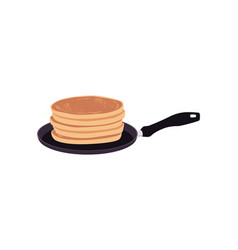 Stack Of Pancakes On A Pan Delicious Baking Food