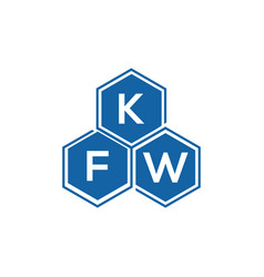 Kfw Letter Logo Design On White Background