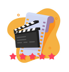 Film Movie Quality Review Concept Icon Flat