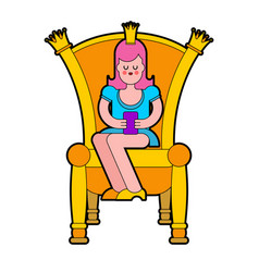 Princess On Throne Royal Chair