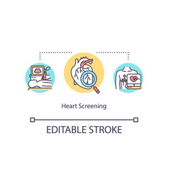 Heart Screening Concept Icon