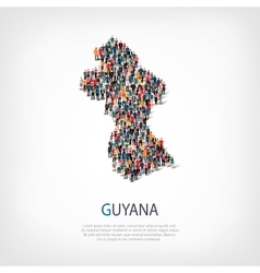 People Map Country Guyana