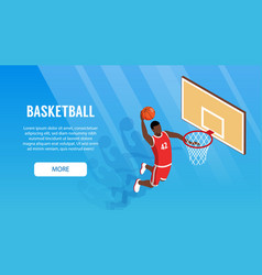 Isometric Basketball Banner