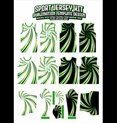 Green Spiral Cyclone Gradient Jersey Apparel Sport