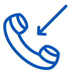 Incoming Call Stroke Icon