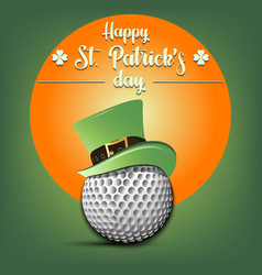 Happy St Patricks Day And Golf Ball