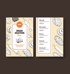 Menu Template With Sourdough Conceptsketch