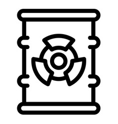 Radioactive Recycling Icon Outline Paper