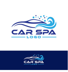 Car Spa Logo Design Car Auto Washing Logo