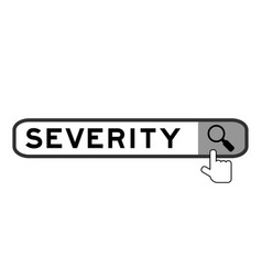 Search Banner In Word Severity With Hand Over