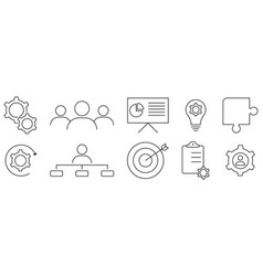 Set Of Management Icons