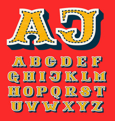 Sports Team Alphabet In Tackle Twill Style