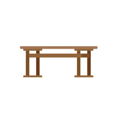 Table Desk Icon Flat Round Furniture