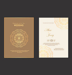 Elegant Mandala Wedding Invitation Template