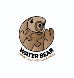 Funny Water Bear Logo Design Abstract Stock