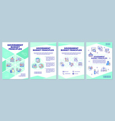 Government Budget Principles Brochure Template