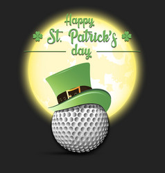 Happy St Patricks Day And Golf Ball