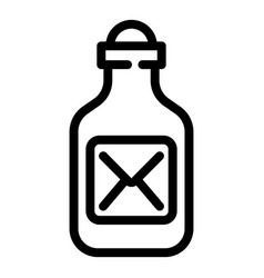 Mail Bottle Message Icon Outline Marine