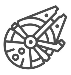 Millennium Falcon Light Freighter Line Icon Star