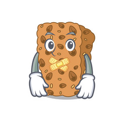 Silent Granola Bar Mascot Cartoon