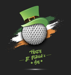 Happy St Patricks Day And Golf Ball