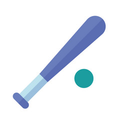 Isolated Cute Baseball Bat Toy Icon