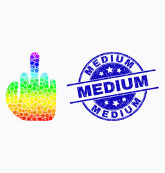 Spectrum Pixelated Asshole Finger Icon