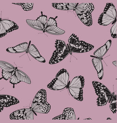 Butterfly Seamless Vintage Pattern