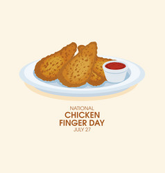 Chicken Finger Day Fast Food Meat Plate Fried Icon