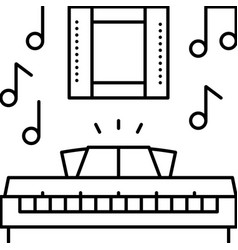 Film Composer Video Production Line Icon