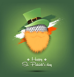 Happy St Patricks Day And Golf Ball