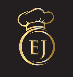 Initial Letter Ej Restaurant Logo Template