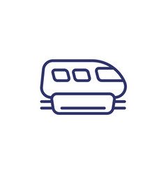 Monorail Line Icon Side View