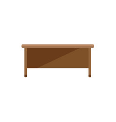 Table Perspective Icon Flat Kitchen Wood