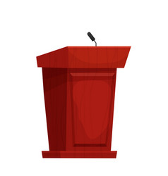 Wooden Speech Tribune Orator Podium With