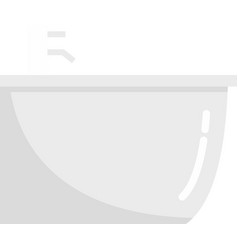 Ceramic Bidet Icon Flat Isolated