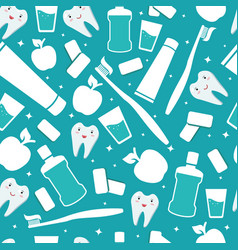 Dental And Oral Care Background Items For Daily