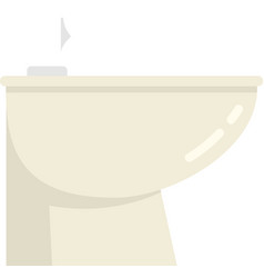 Domestic Bidet Icon Flat Isolated