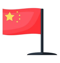 China Flag National Flag Of On Pole Waving