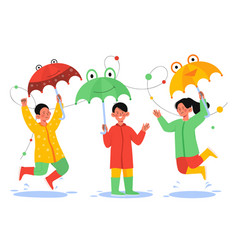 Children In Rain