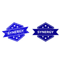 Hexagon Synergy Watermark With Rubber Texture