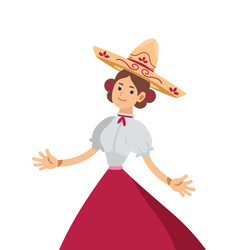 Mexico Woman With Charro Sombrero