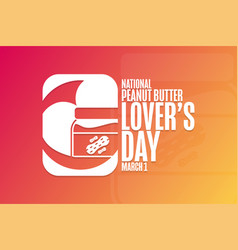 National Peanut Butter Lovers Day March 1