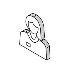 Nurse Homecare Service Isometric Icon